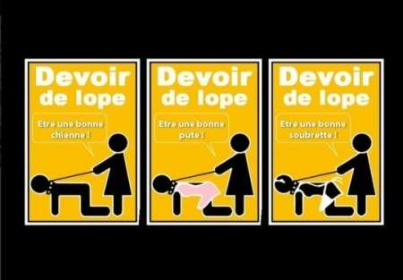  lope male soumise, pute à blacks et rebeux